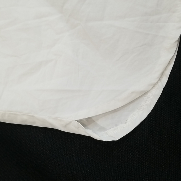 Dreamers White Laced Up Collared Long Sleeves  Dress. S - Picture 9 of 16